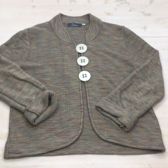 ANTHRO Willow heathered button front sweater cardigan S - Picture 1 of 4